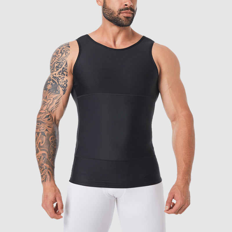 mens tummy control compression vest slimming shapewear
