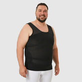 sculpme-men's black breathable compression vests