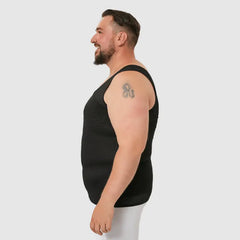sculpme-men's black breathable compression vests