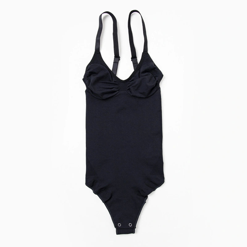 SCULPME Tummy Control Shapewear Adjustable Straps Seamless Thong Body Shaper