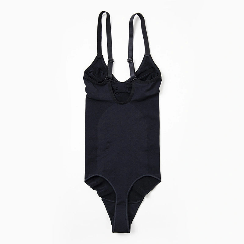 SCULPME Tummy Control Shapewear Adjustable Straps Seamless Thong Body Shaper