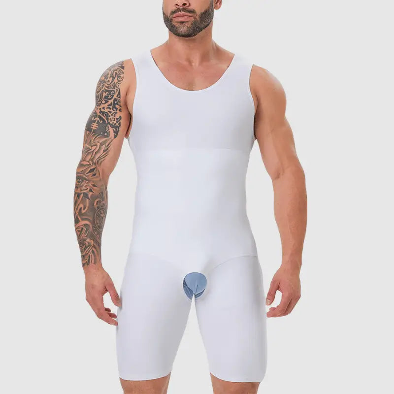 mens full body shapewear compression suit