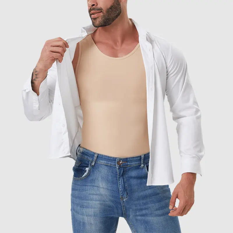 mens full body shapewear compression suit